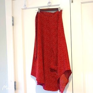 Red Polka dots skirt